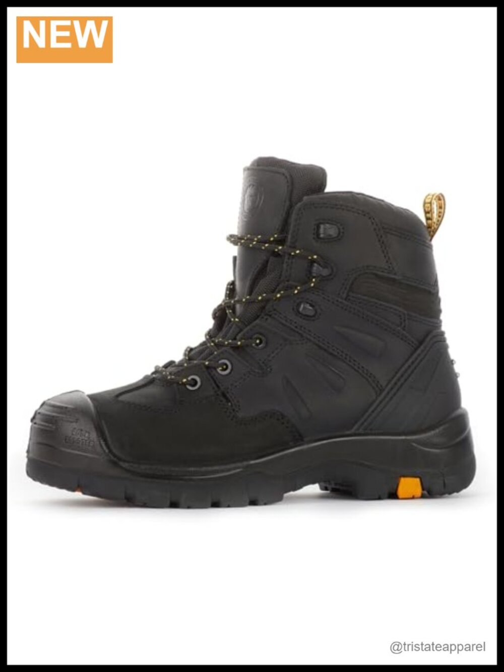 Composite Toe Industrial Work Boots Full Grain Leather Ankle-High